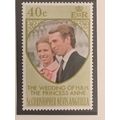 St Kitts 1973 Royal Wedding 40c Princess Anne U...