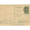 Mi P 102: Postcard: 10 f. deep green Definitive...
