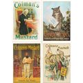 Colmans Mustard Owl Jelly 4x Reproduction Advertising Postcard s