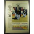 1954 Northwest Orient Airlines Ad - America's exciting new Vacationland