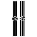2 X T4 CAMPER DECAL BONNET STRIPES 2 DESIGNS MA...