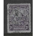BARBADOS 1925-35 WATERMARK MULTI-SCRIPT CA 2/- ...