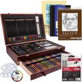 U.S. Art Supply 162-Piece Deluxe Mega Wood Box ...