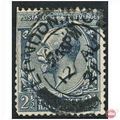 1912 SG371 2 1/2d Cobalt-Blue Royal Cypher F/U ...