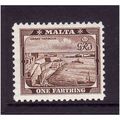 MALTA 1938 SG 217 1/4d BROWN U/M MINT #1