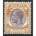 Straits Settlements 1936 SG269 30c Dull Purple ...