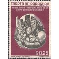 PARAGUAY, SPACE, Walter M. Schirra spacecapsule, maroon 1963, G.0.25