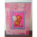 Congratulations & Best Wishes 21st - Large Card...