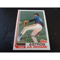 1982 Topps Card # 190A J.R. Richard Excellent-M...
