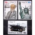 NORFOLK ISLAND 1986 ~ S.G. 385 - 387, ~ AMERIPE...