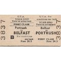U.T.A. Edmondson Ticket - Belfast to Portrush