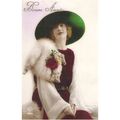 CARTE POSTALE - MODE - FEMME A CHAPEAU - REF 58