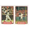 Two 1982 Fleer Carl Yastrzemski baseball cards-...