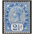 Natal 1891 SG112 2 1/2d Bright Blue Mounted Min...