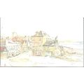 Lyme Regis, Dorset - general view - art postcar...