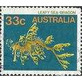 AUSTRALIA, FISH, Leafy Sea Dragon, blue 1985, 3...