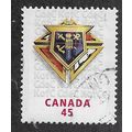 CAN 1997 45c 'KNIGHTS OF COLUMBUS CHARITY ' FIN...