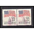 Used 2115 22c U.S. Flag Very Fine CNP Left 6 PA...