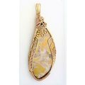 Stone Canyon Jasper Bronze Wire Wrap Gemstone P...