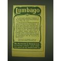 1902 McKesson & Robbins Tartarlithine Ad - Lumb...
