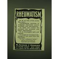 1902 McKesson & Robbins Tartarlithine Ad - Rheu...