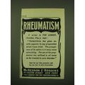 1902 McKesson & Robbins Tartarlithine Ad - Rheu...