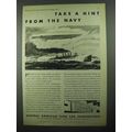 1931 General American Tank Car Ad - Hint From Navy