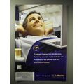 2006 Lufthansa Airline Ad - Bed That Feels Like Home