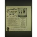 1963 Chicago Miniature Lamp Works Ad - Performance proved!