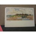 HALLIG, GERMANY unused vintage postcard =