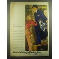 1945 Celanese Fabrics Ad - Here's a tip on quality tailoring