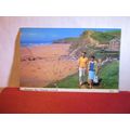 WATERGATE BAY, NEWQUAY, CORNWALL. used postcard...