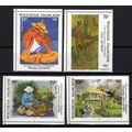 French Polynesia 669-672 MNH Paintings Landscap...