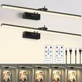 23.6 Inch Picture Light for Wall, 2 Pack 6400Ma...