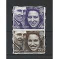 GB.1973 Royal Wedding set of 2.Fine Used.Aug25