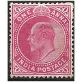 India 1902 SG123 1a Carmine Mounted Mint . ..