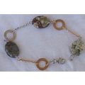 Marble silver bracelet