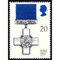 GB 1990 Gallantry Awards 20p George Cross Unmou...
