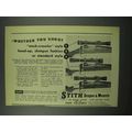 1954 Stith Scopes Ad - Whether You Shoot