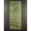 1954 Dunlop Polimul Ad - Here's what's putting the plus in cement adhesives