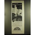 1938 Sarda Besancon Watch Advertisement - in French - Pour noel et l'an neuf