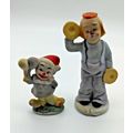 Musical Clown Duo! Holding Maracas & Cymbals - ...