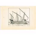 MEDITERRANEAN GALLEY, BOOK ILLUSTRATION, c1919