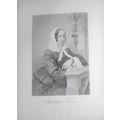 Fredrika Bremer - steel engraving - 1873 - Duyc...