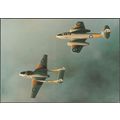 DH115 Vampire T11 and Gloster Meteor T7, c.1970...