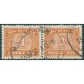 New Zealand 1949 3d. orange-brown Wml sideways ...