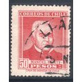 Chile 1952 - SG450 - 50p red - Manuel Montt - used