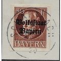 GER (BAVARIA) 1919 50pf KING LUDWIG III' (OVPT)...
