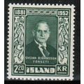 1952 Iceland - S. Bjornsson 2.20 kr - Sc# 275 M...
