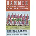 WEST HAM UNITED v CRYSTAL PALACE LEAGUE DIVISIO...